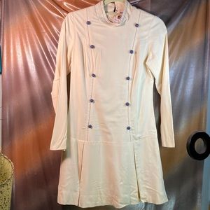 VINTAGE 1960’s butter yellow crepe‎ mini dress. 36” chest. 30” waist. 200 ACE